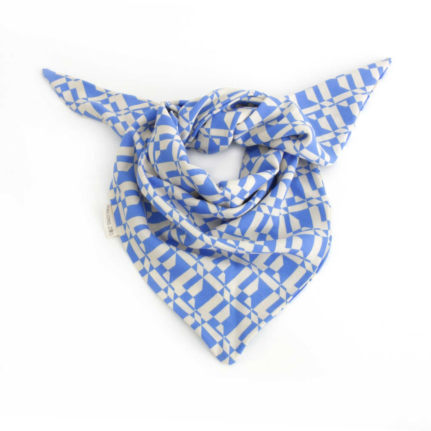 Midi Scarf | Geo Blau