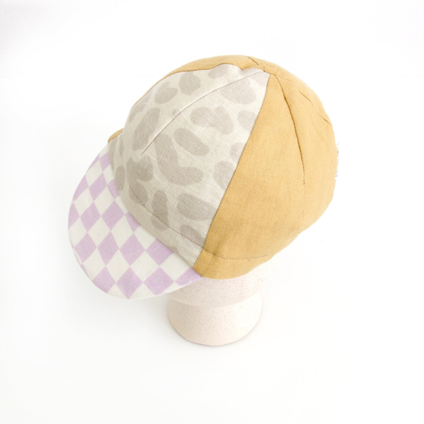 Velo Cap | Leinen | Pastell Leo Checked