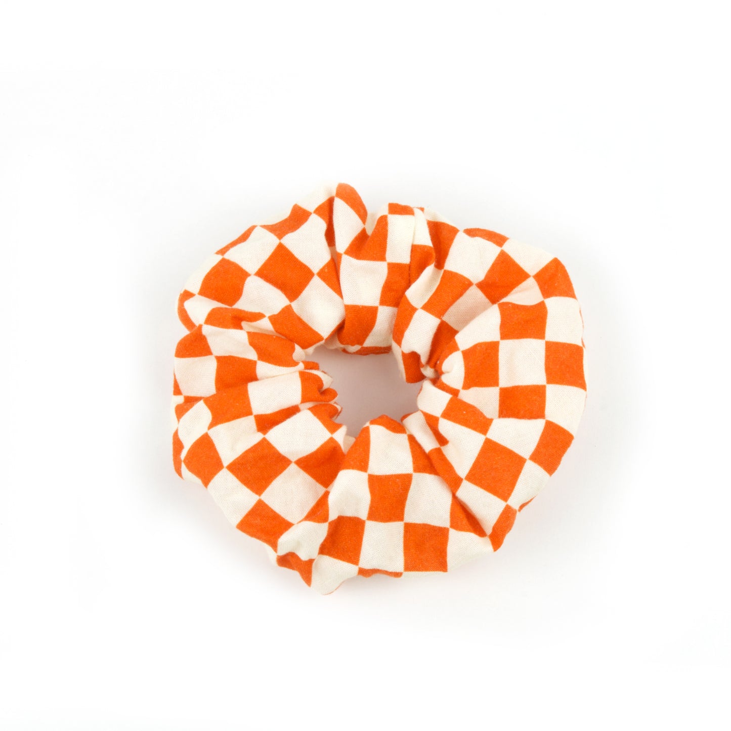 Scrunchie | Checked Orange