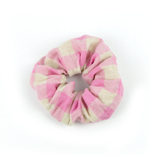 Scrunchie | Pink Karo