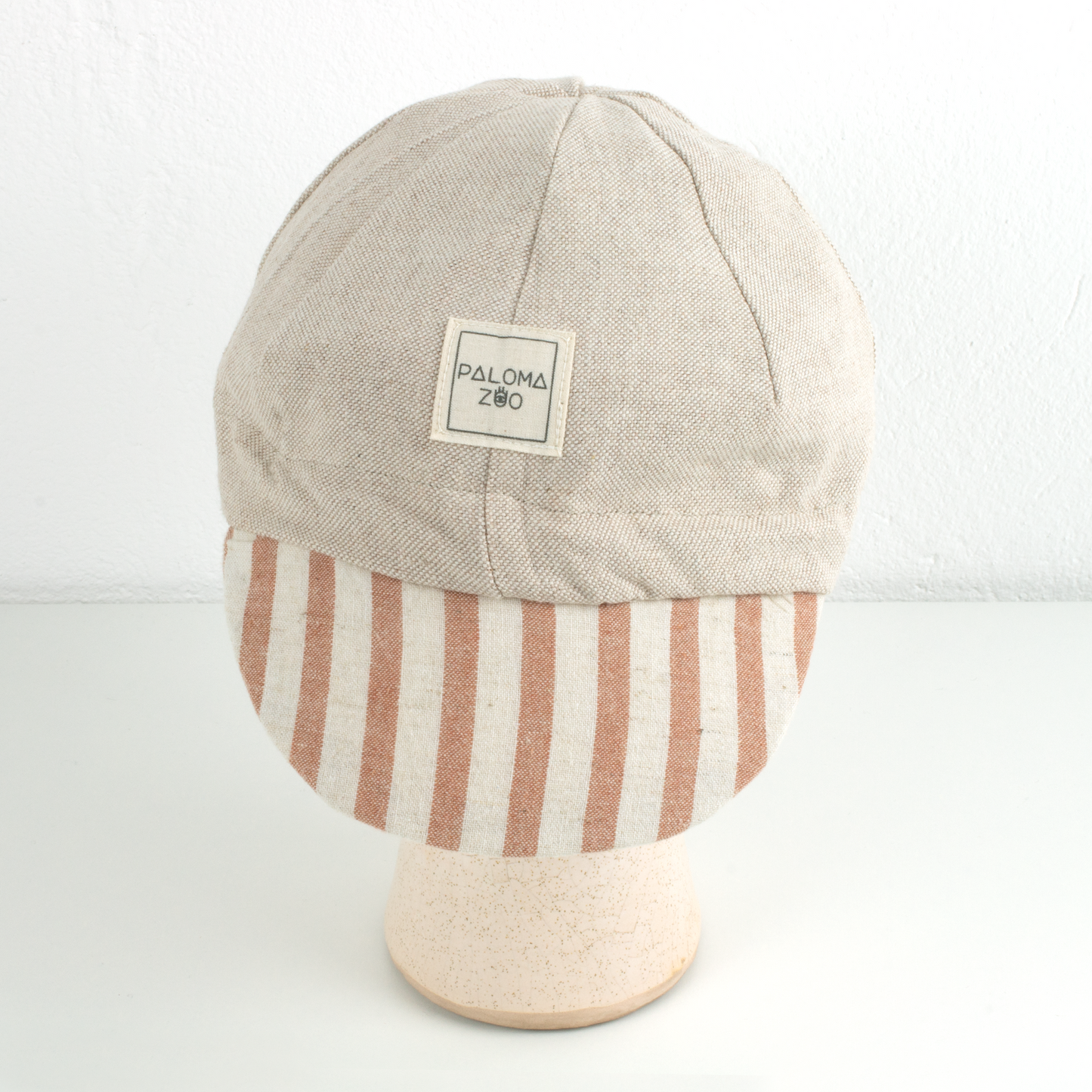 PalomaZoo Velo Cap Beige & Terra Stripes