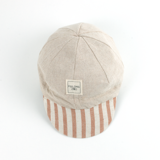 PalomaZoo Velo Cap Beige & Terra Stripes