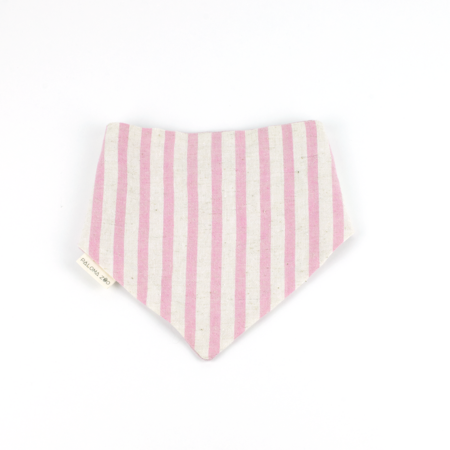 PalomaZoo Baby Bib Pink Stripes & Rosa