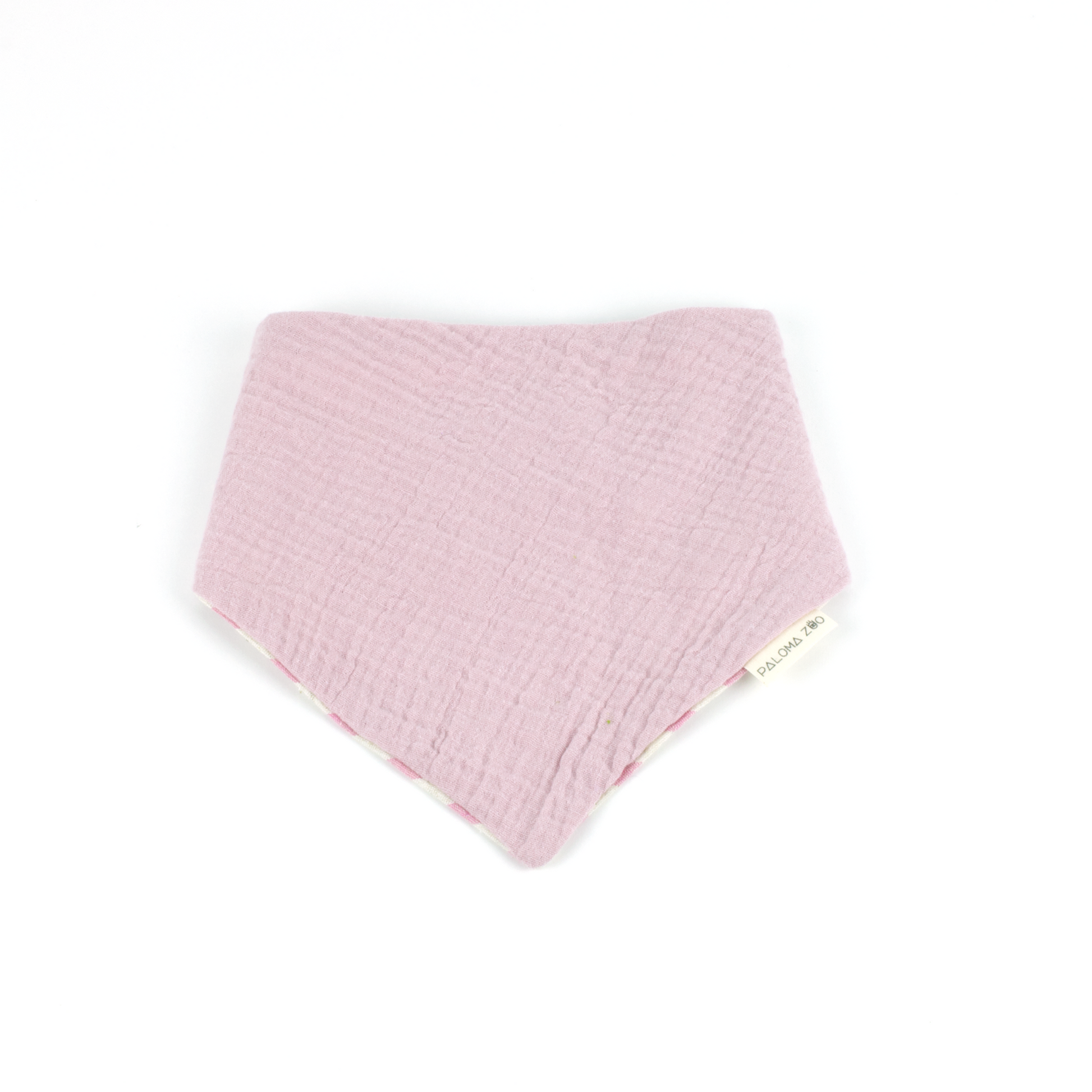 PalomaZoo Baby Bib Pink Stripes & Rosa